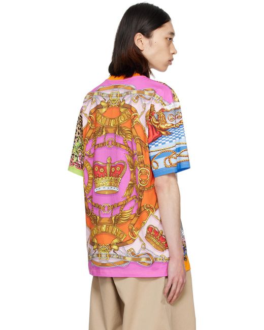 Moschino Multicolor Printed T-shirt for men