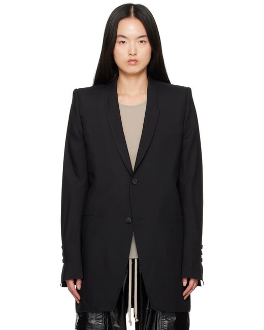 Rick Owens ブラック Hollywood Dirt テーラード Ls テーラードジャケット Black