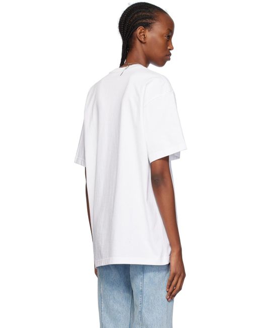T-shirt blanc à couture pincée - ever Y. Project en coloris White