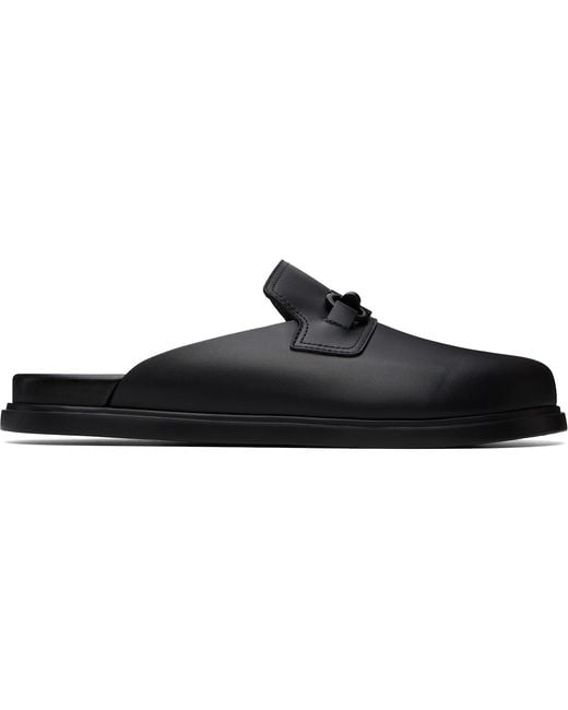 Ferragamo Black Santiago Loafers for men