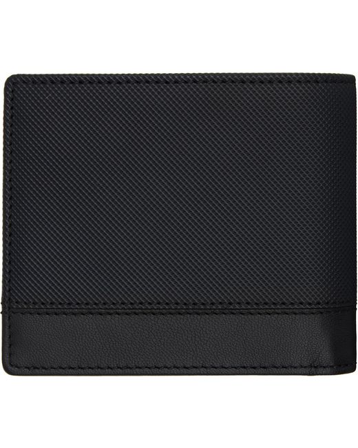 Boss Black Textured Faux-Leather Wallet for men