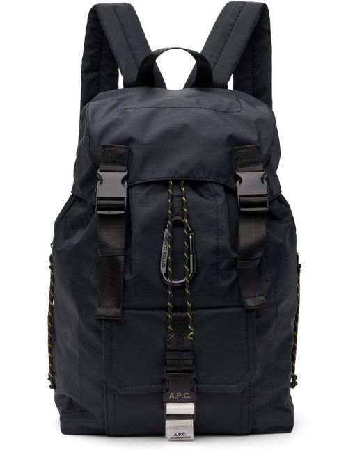 A.P.C. . Navy Treck Backpack in Black for Men Lyst