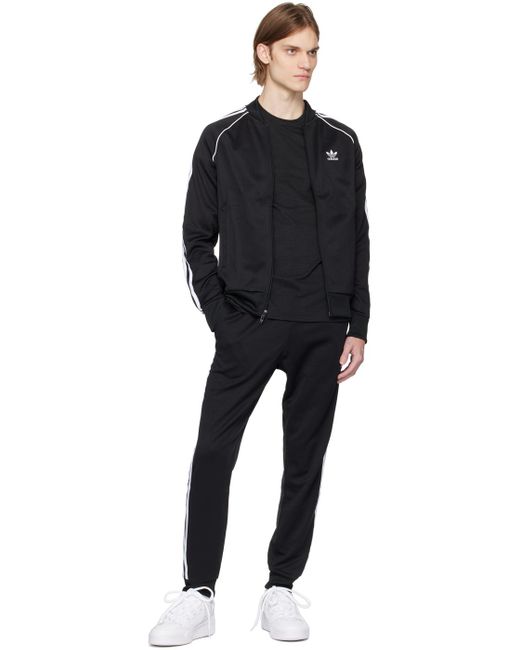 Adidas Originals Black Adicolor Classics Sst Track Pants for men