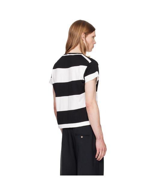 Second/Layer Black Ultimo Knit T-Shirt for men