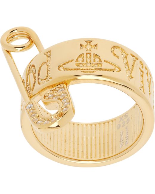 Vivienne Westwood Metallic Vernon Ring for men