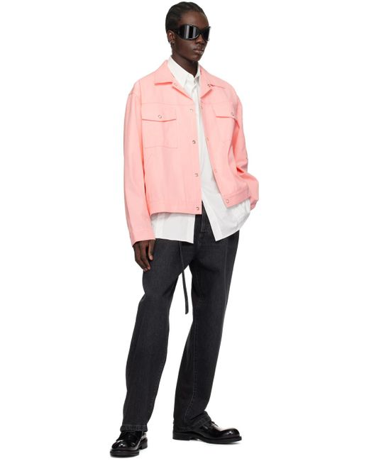 Acne Pink Flap Pocket Jacket for men