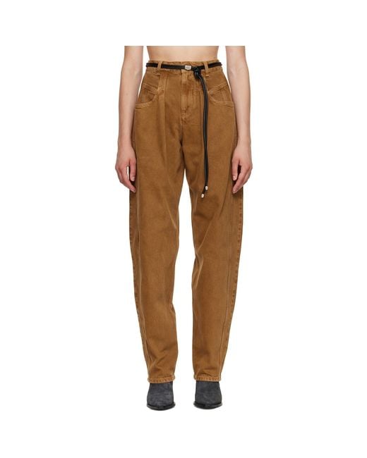 Isabel Marant Brown Tan Lisha Jeans
