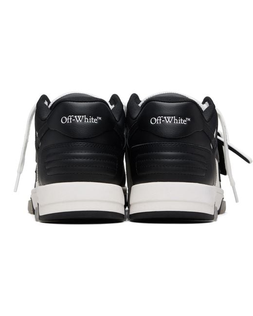 Off-White c/o Virgil Abloh Black 'Out Of Office' Calf Leather Sneakers for men
