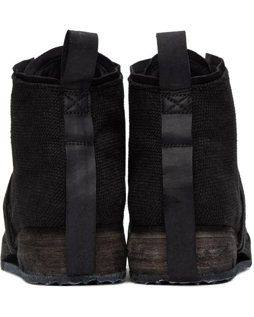 Boris Bidjan Saberi Black 'boot 4' Boots for men