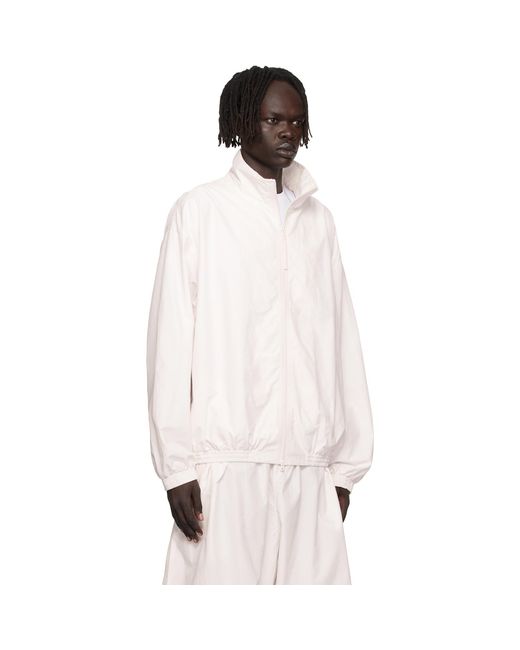 Acne White Off- Logo Jacket for men