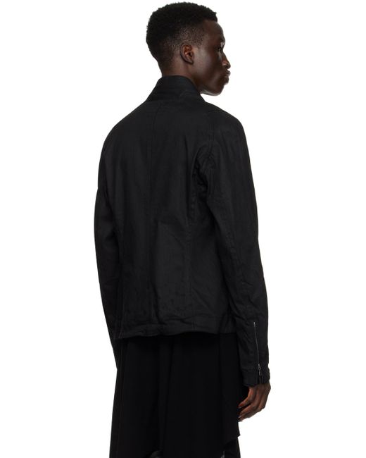 Julius Black Dimensional Denim Jacket for men