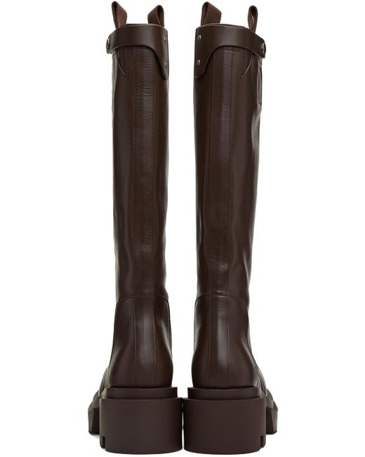 Rick Owens Brown Pull On Bogun Boots for Men | Lyst
