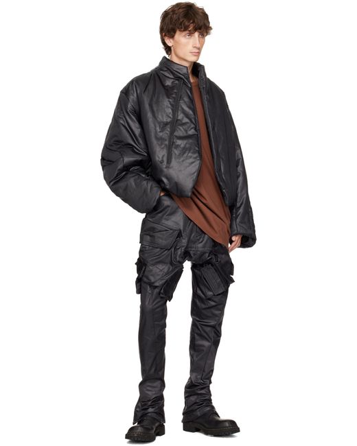 メンズ Julius ブラック Gasmask カーゴパンツ Black