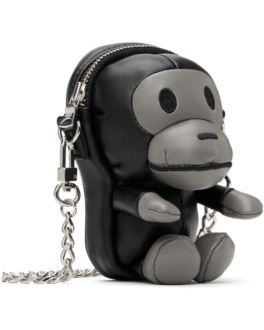 A Bathing Ape Black Baby Milo Mini Bag
