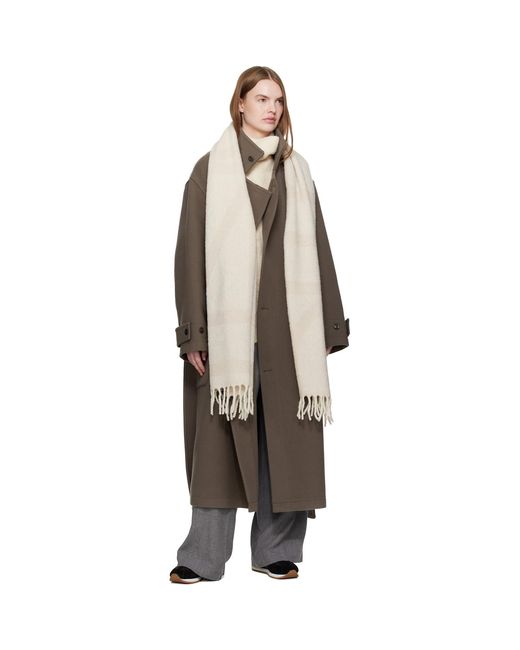 Totême Natural Off- Monogram Jacquard Scarf