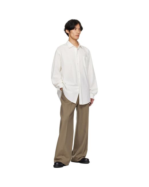 The Row White Thane Shirt for men