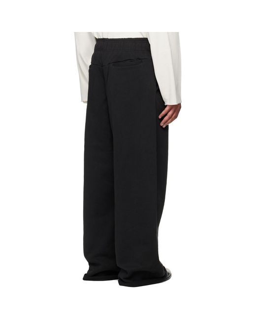 Entire studios Black Full Sweatpants for men