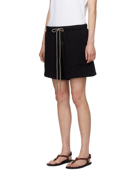 Fear Of God Black Drawstring Shorts
