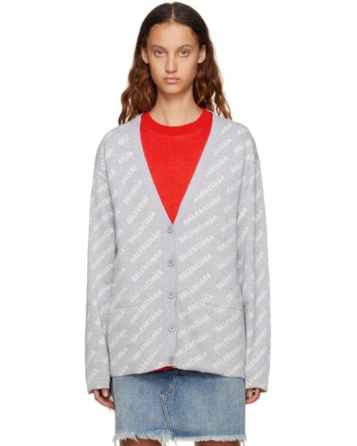 Balenciaga Multicolor All Over Cardigan