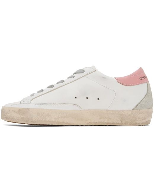 Golden Goose Deluxe Brand Black White & Pink Super-star Classic Sneakers