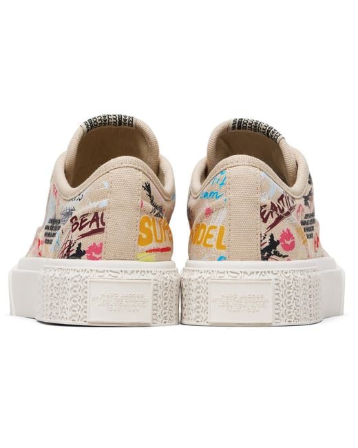 Marc Jacobs Black 'The Punk Scribble' Sneakers