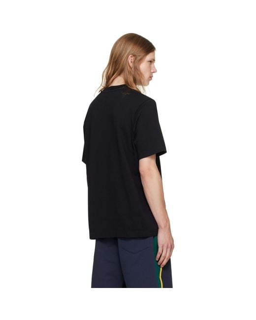 Casablanca Black Monde Perdu 'Tennis Club' Icon T-Shirt for men