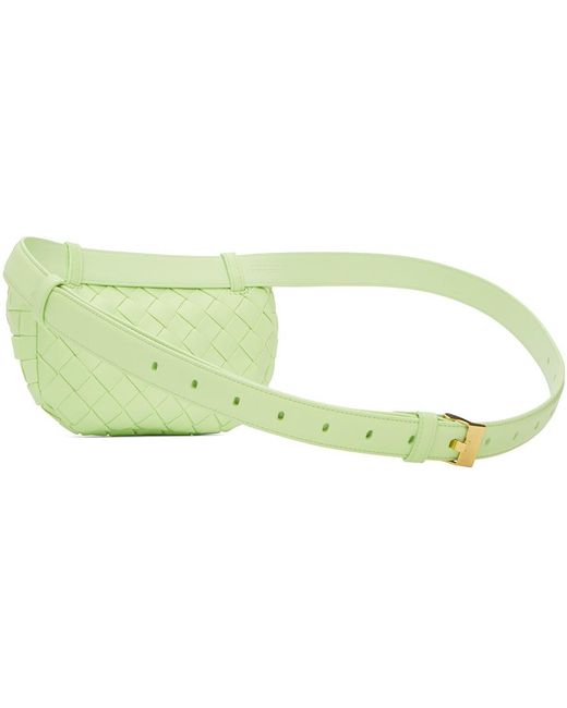 Bottega Veneta Green Intrecciato Belt Bag