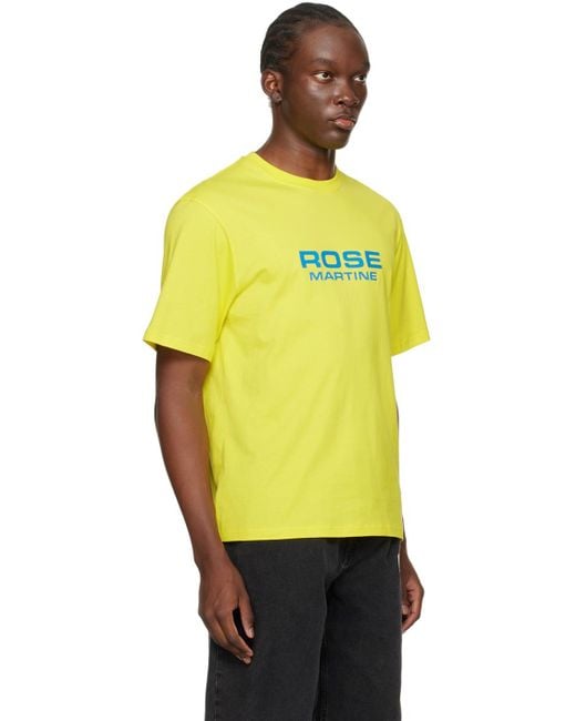 Martine Rose Yellow Classic T-shirt for men