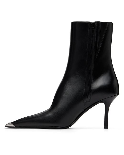 Alexander Wang Black Ferrara Zip Leather Boots