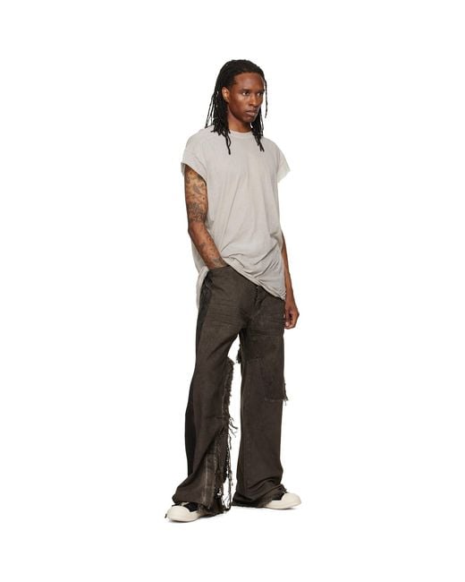 Rick Owens Gray Tower Combo Geth Jeans for men