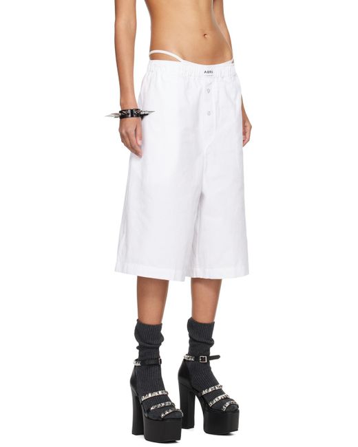Abra White Boxer Shorts