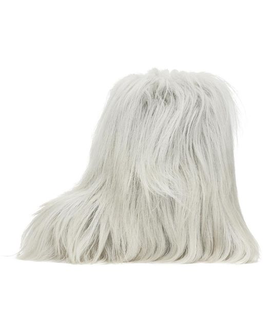 Bottes Lunar Blanc Cassé À Plateforme Rick Owens en coloris White