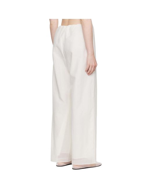 Ruohan White Rae Trousers