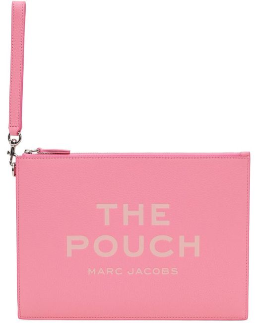 Grande pochette 'the pouch' rose en cuir Marc Jacobs en coloris Pink