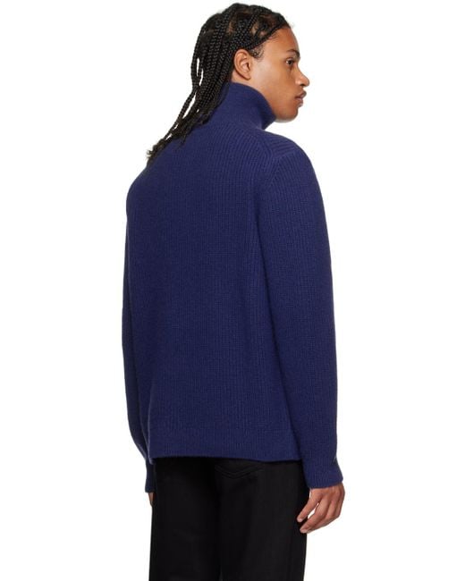Nudie Jeans Blue August Sweater for men