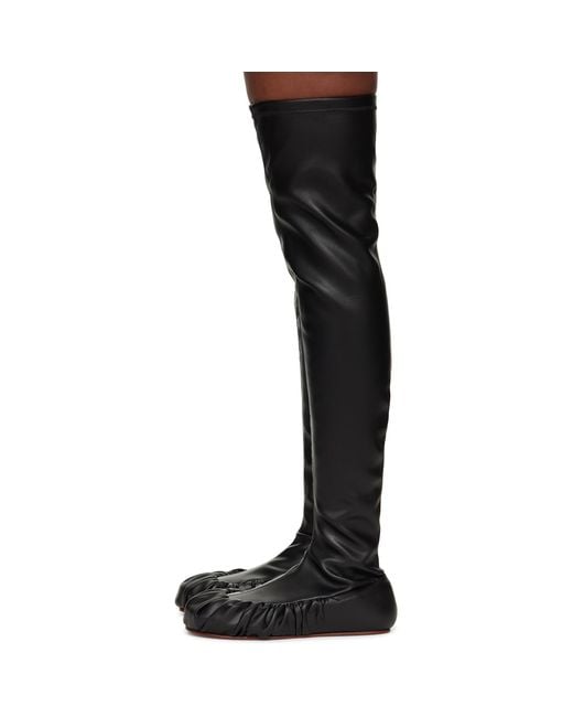 Yume Yume Black Overknee Ballerina Tall Boots