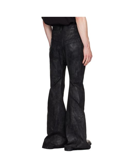 Julius Black Coated Jet Jeans for men