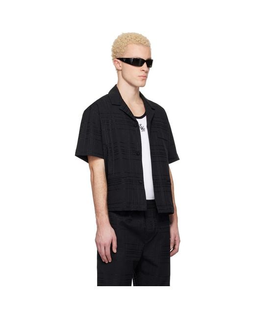 Ernest W. Baker Black Tailoring Shirt for men