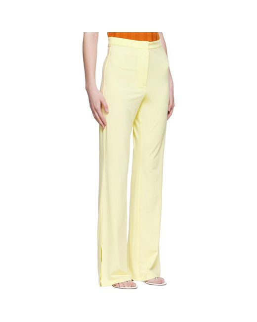 REMAIN Birger Christensen Yellow Jessie Trousers