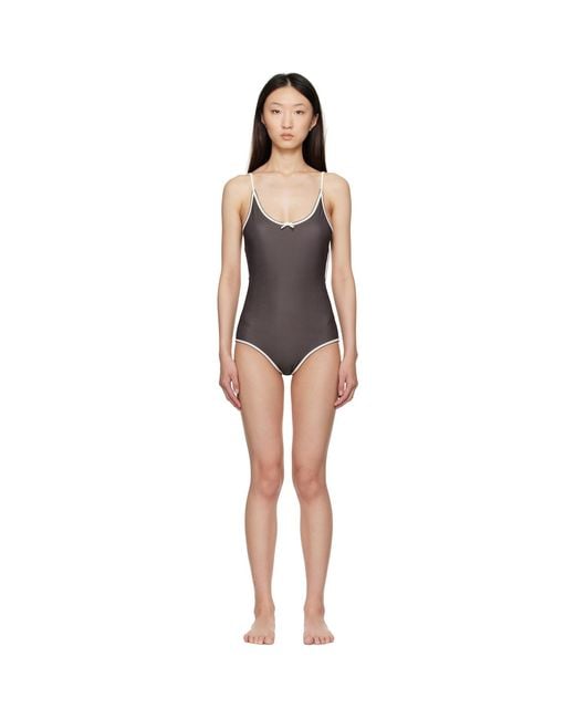 Caro Editions Black Bellini Bikini Edition Bow Swimsuit