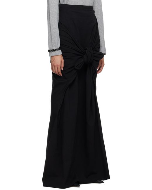 Y. Project Black Wire Wrap Maxi Skirt