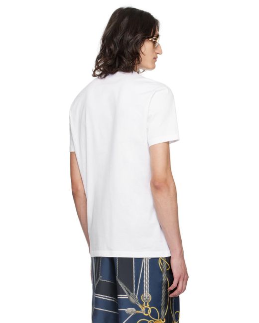 Versace White Medusa Cartouche T-Shirt for men