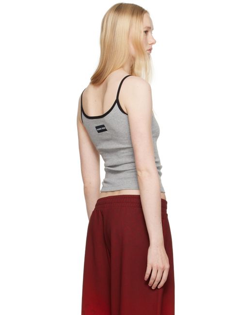 Débardeur Gris En Jersey À Logo MARINE SERRE en coloris Red