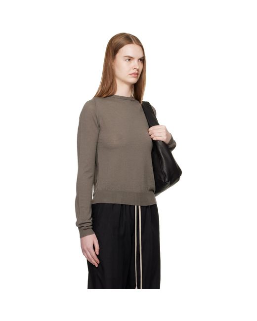 Rick Owens Black Temple Biker Level Sweater
