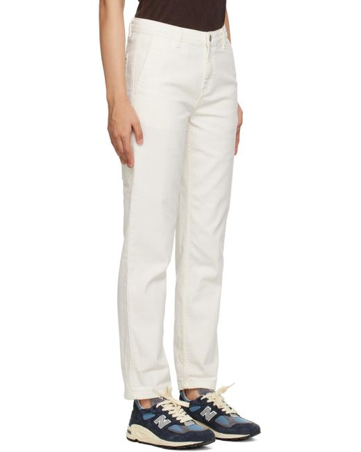 Carhartt White W'pierce Jeans