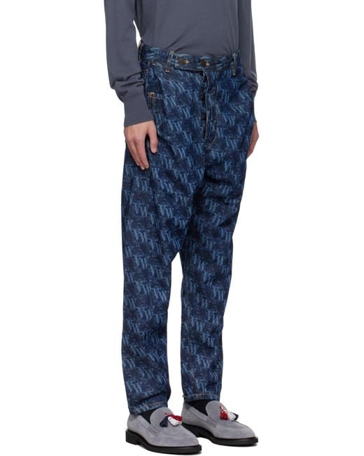 Vivienne Westwood Blue Drunken Jeans for men