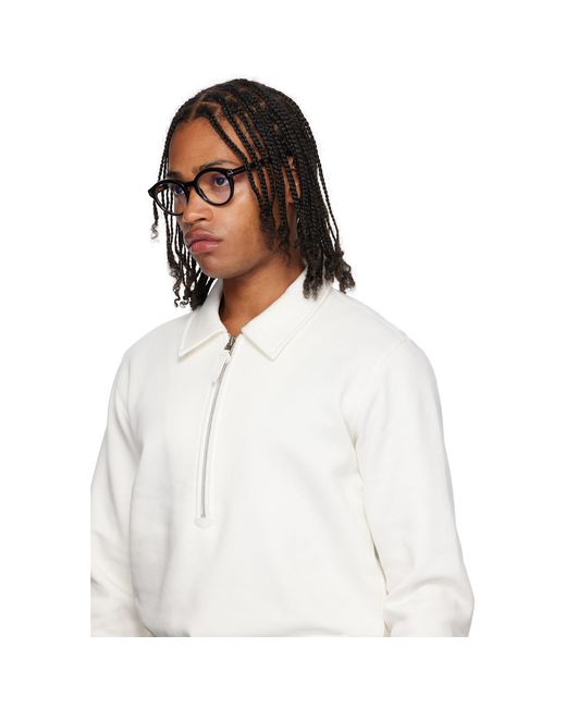 Tom Ford Black Round Glasses for men