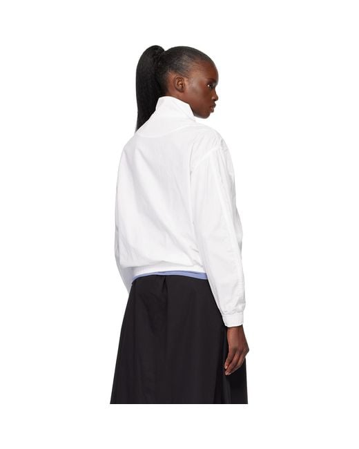 NOTHING WRITTEN White Panny Harrington Jacket
