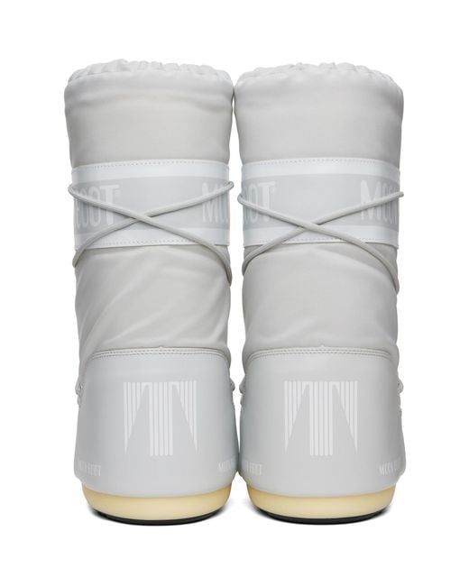 Moon Boot White Icon Nylon Boots for men