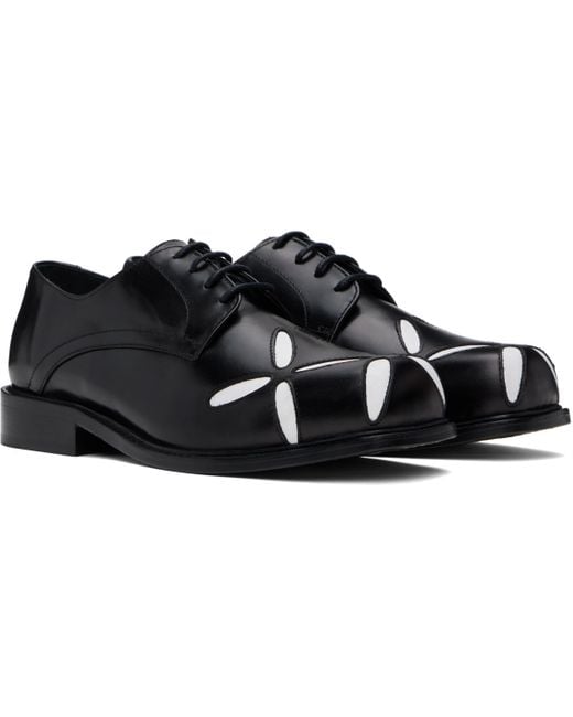 STEFAN COOKE Ssense Exclusive & Slashed Square Toe Derbys in